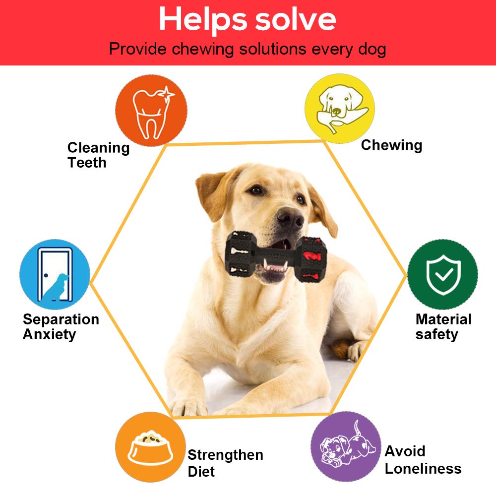 Dog Chew Toys for Aggressive Chewers Non-Toxic Dental Pet Toy forLarge