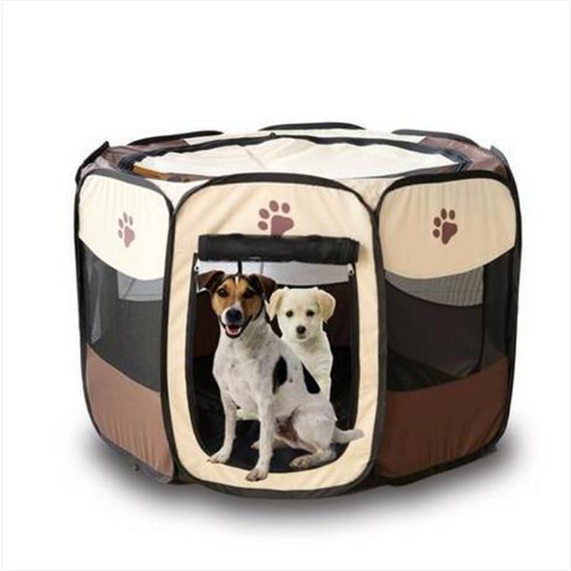 Wholesales Pet Folding Cage 600D Portable Oxford Dog Playpen Pet Fence